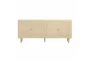 Beige 72" Cane And Brass Sideboard - Signature