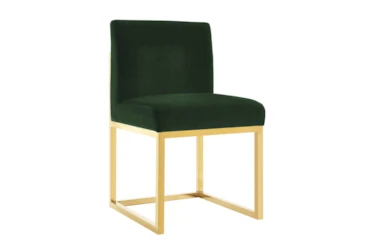 Haute Forest Green Velvet Chair