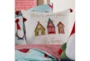 18X18 Multi Gingerbread Home With Red Tassel Throw Pillow - Detail