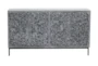 Grey Carved 4 Door Sideboard - Signature