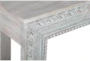 Weathered Blue Carbed Console Table - Detail