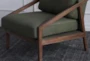 Olive + Solid Ash Frame Accent Chair - Detail
