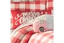 12X12 Red Merry Christmas With White Tassel Throw Pillow - Detail