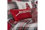 30X14 Embroidered Merry With Red Multi Tassel Throw Pillow - Detail