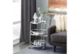 Silver Stainless Steel Round Bar Cart - Room