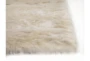 5'X8' Rug-Faux Mink Fur Cream - Detail