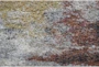 7'8"X10'1" Rug-Lacy Plush Shag Coral Mustard - Detail