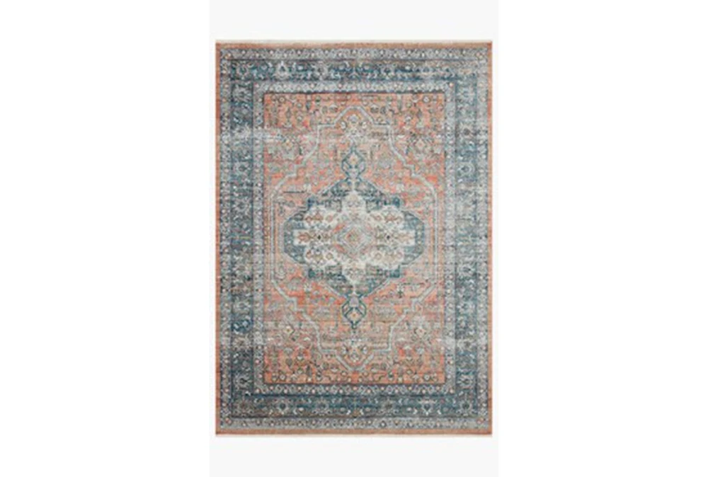 5'3"X7'9" Rug-Magnolia Home Elise Coral/Blue By Joanna Gaines