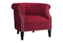 Natalie Red Accent Chair - Signature