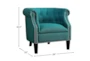 Natalie Teal Accent Chair - Detail