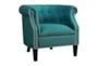 Natalie Teal Accent Arm Chair - Signature
