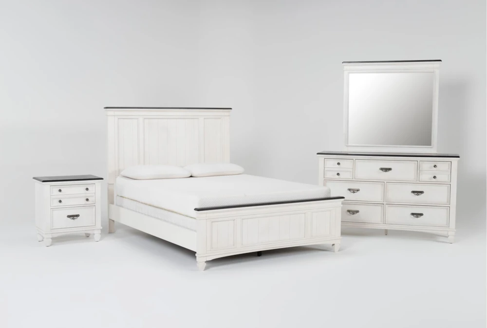 Sawie White Queen 4 Piece Bedroom Set