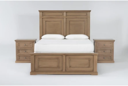 Carmel Eastern King 3 Piece Bedroom Set With 2 Nightstands - Main