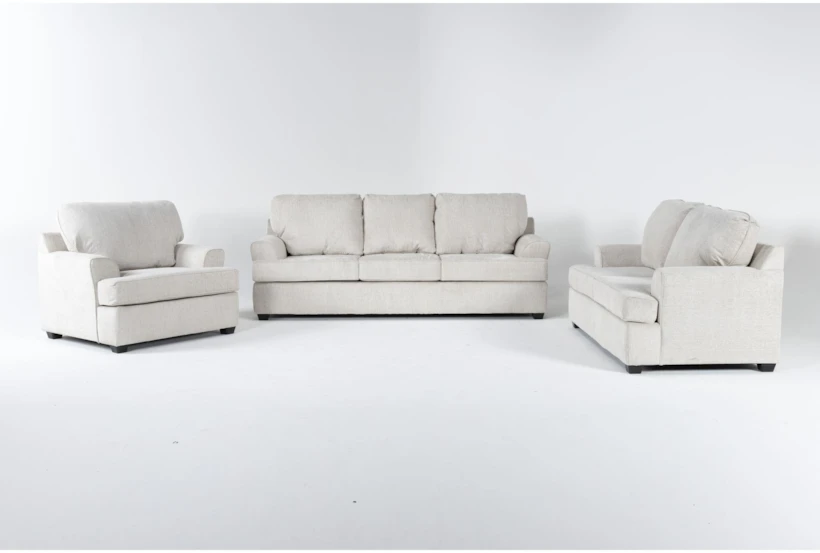 Alessandro Moonstone 3 Piece Sofa, Loveseat & Chair Set - 360