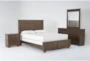 Marco Brown Eastern King 4 Piece Bedroom Set - Signature