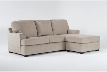 Alessandro Mocha 99" Sofa With Reversible Chaise
