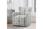 Swinley Diamond Print Swivel Accent Chair - Room