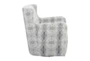 Swinley Diamond Print Swivel Accent Chair - Side
