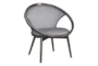 Orbit Grey Accent Chair With Grey Wood Frame - Signature