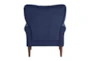 Magdala Navy Blue Accent Arm Chair - Back