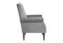 Magdala Grey Accent Arm Chair - Side