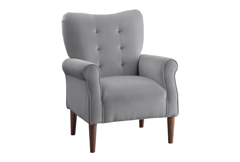 Magdala Grey Accent Arm Chair - 360