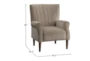 Abram Brown Accent Chair - Detail