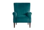 Abram Teal Accent Chair - Front