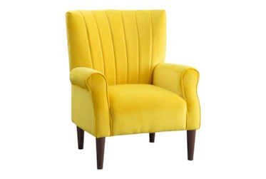 Abram Yellow Accent Chair