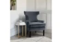 Pam Grey Wingback Arm Chair - Room