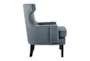 Pam Grey Accent Chair - Side