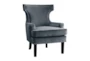 Pam Grey Wingback Arm Chair - Signature