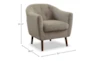 Heaton Beige Accent Chair - Detail