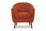 Heaton Orange Accent Chair - Front