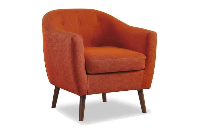 Heaton Orange Accent Chair - 360