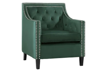 Cecelia Forest Green Accent Chair