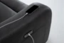 Macke Dark Grey Power Recliner with Power Headrest - Detail