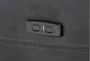 Macke Dark Grey Left Arm Facing Zero Gravity Recliner with Power Headrest - Detail
