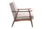 Walt Putty Fabric Accent Chair - Detail
