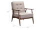 Walt Putty Fabric Accent Chair - Detail