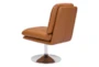 Tanner Brown Faux Leather Swivel Chair - Detail