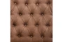 Vartan Brown Faux Leather Accent Arm Chair - Detail