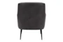 Vartan Charcoal Faux Leather Accent Chair - Detail