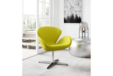 Genesis Green Swivel Accent Chair
