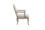 Serafina Linen Accent Arm Chair - Side