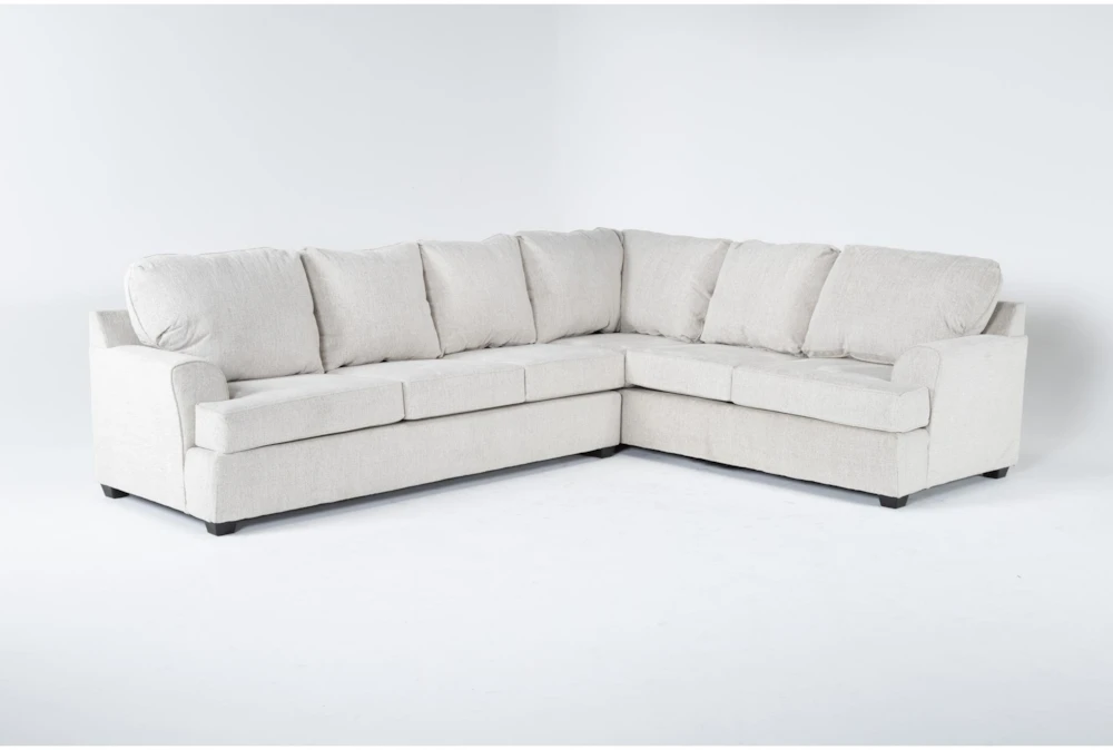 Alessandro Moonstone 128" 2 Piece Sectional With Left Arm Facing Sofa