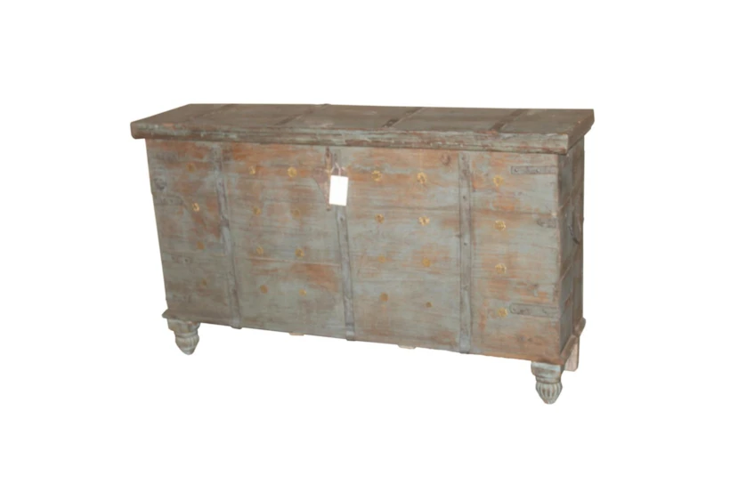 Reclaimed Wood Console Storage Truck - 360