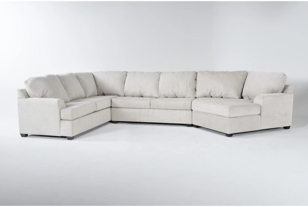 Alessandro Moonstone 170" 3 Piece Oversized Sectional with Right Arm Facing Cuddler