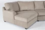 Alessandro Mocha 170" 3 Piece Sectional With Left Arm Facing Cuddler - Detail