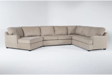 Alessandro Mocha 3 Piece Sectional With Left Arm Facing Cuddler